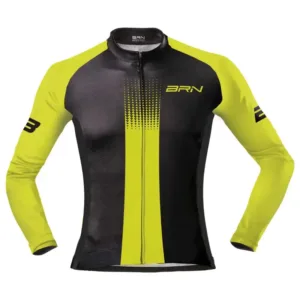 Winter cycling jacket BRN yellow